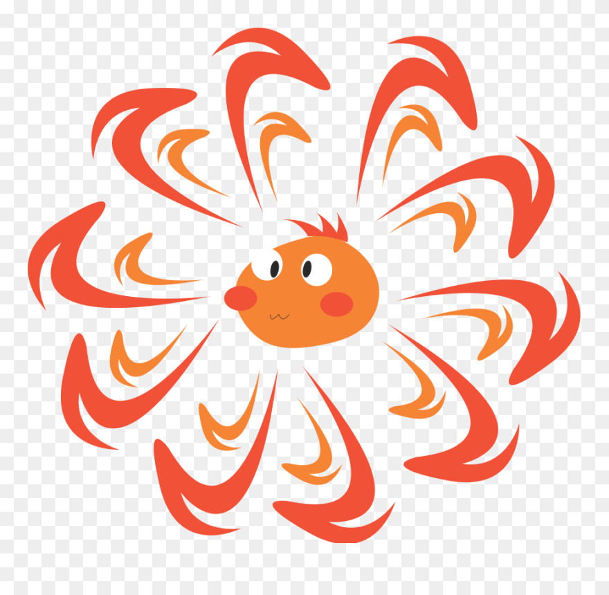 Sun Clipart, Vector Clip Art Online, Royalty Free Design - Cartoon - Png Download