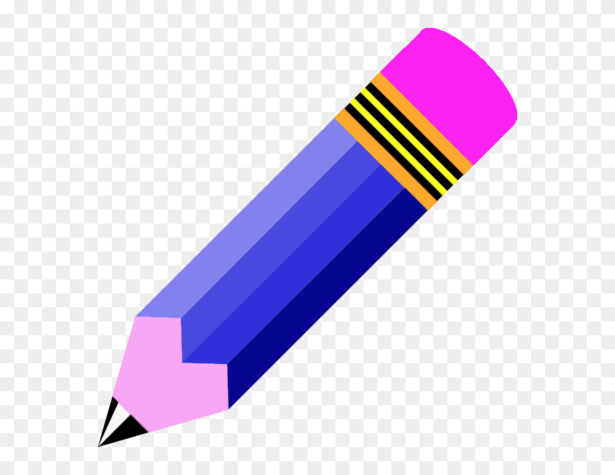 Pencil Black And White Clip Art - Clip Art Of A Pencil - Png Download