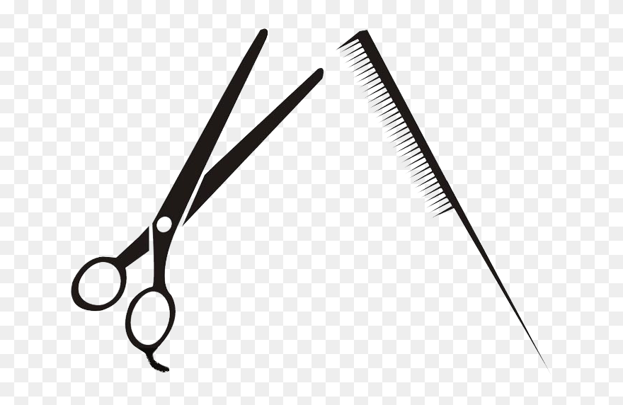 Comb Scissors Hair Care - Vector Hair Scissors Scissors Png Clipart
