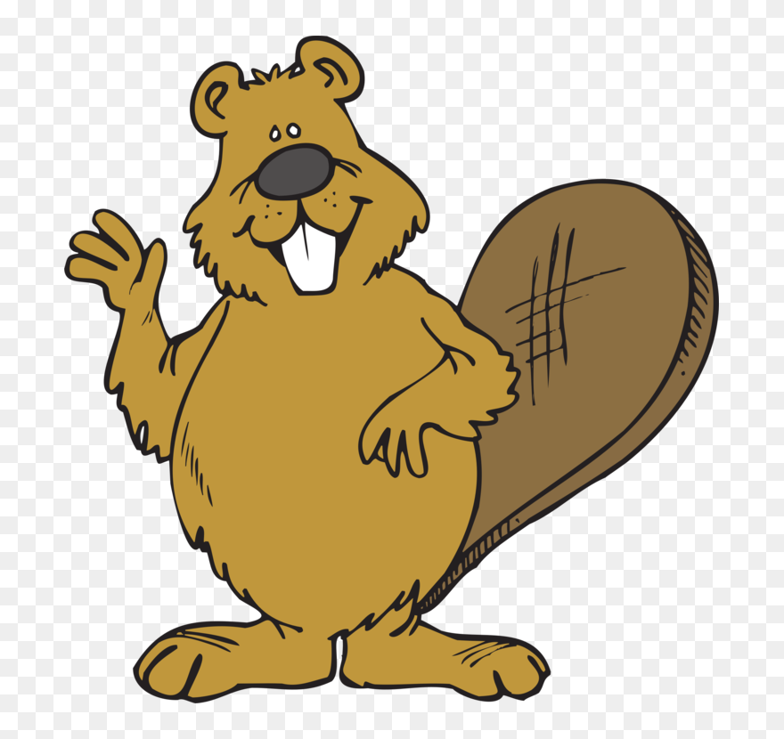 Groundhog Day,cartoon,rodent - Beaver Clipart - Png Download