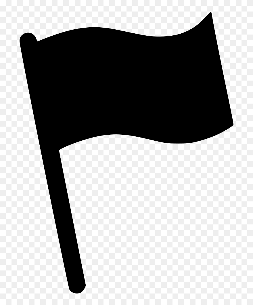 Transparent Adroit Clipart - Black Waving Flag Clipart - Png Download