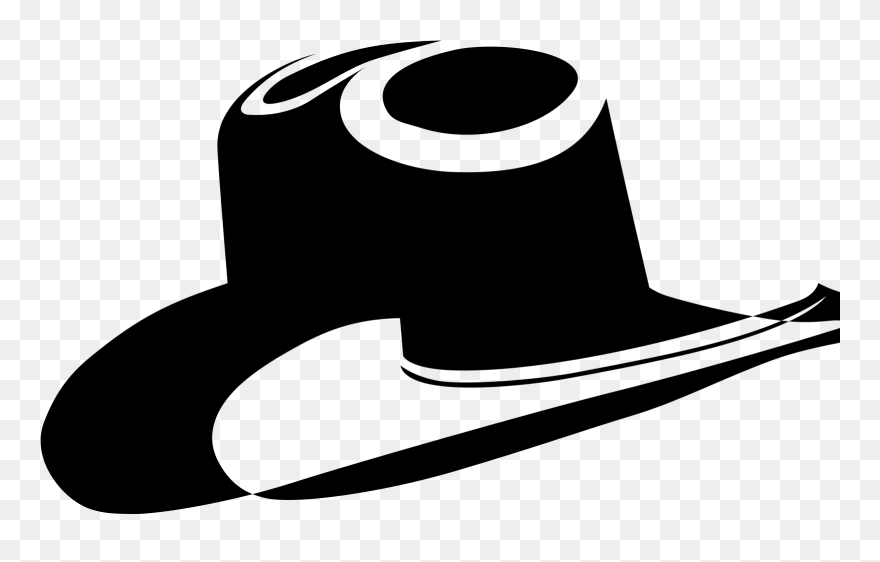 Black Cowboy Hat Clip Art - Png Download