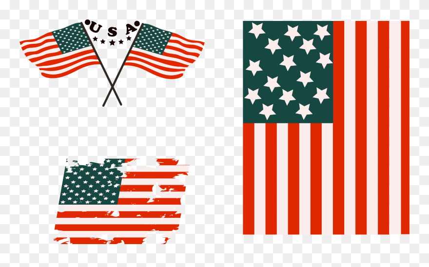 Flag Of The United States Graphic Design - Graphic Design Clipart