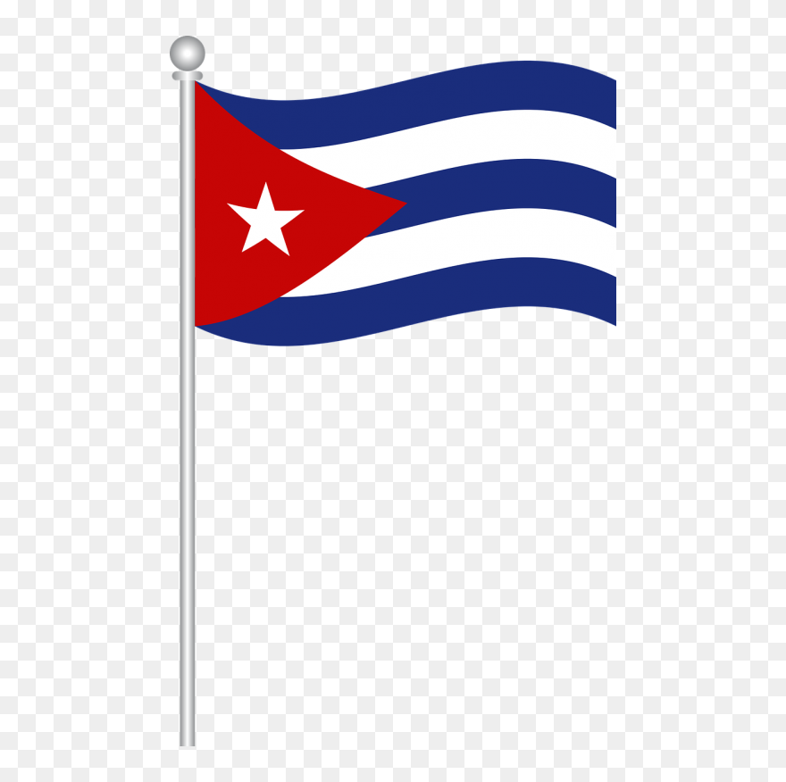 Flag Of Cuba,flag,cuba,world Flags,free Vector Graphics,free - Flag Cuba Png Clipart