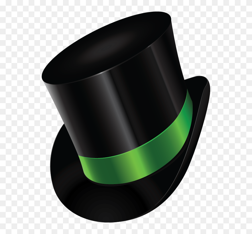 Transparent Leprechaun Hat Clipart Black And White - Png Download