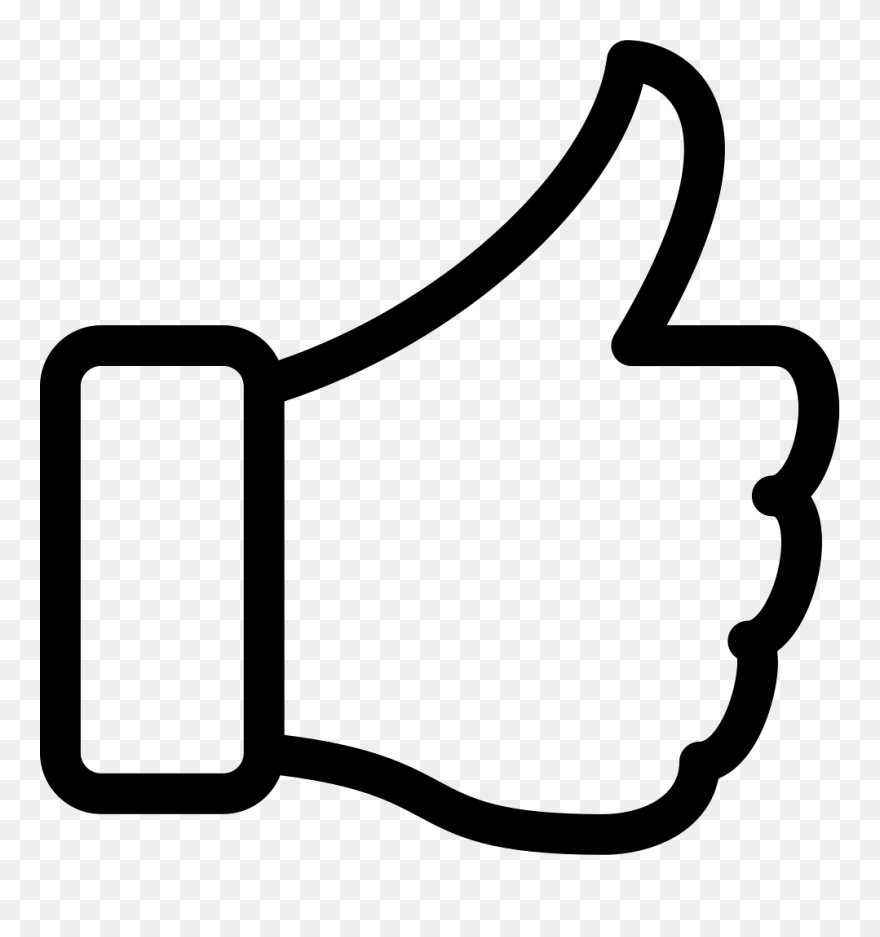 Thumbs Up Free Clip Art Clipart Black And White Download - Thumbs Up Icon Transparent - Png Download