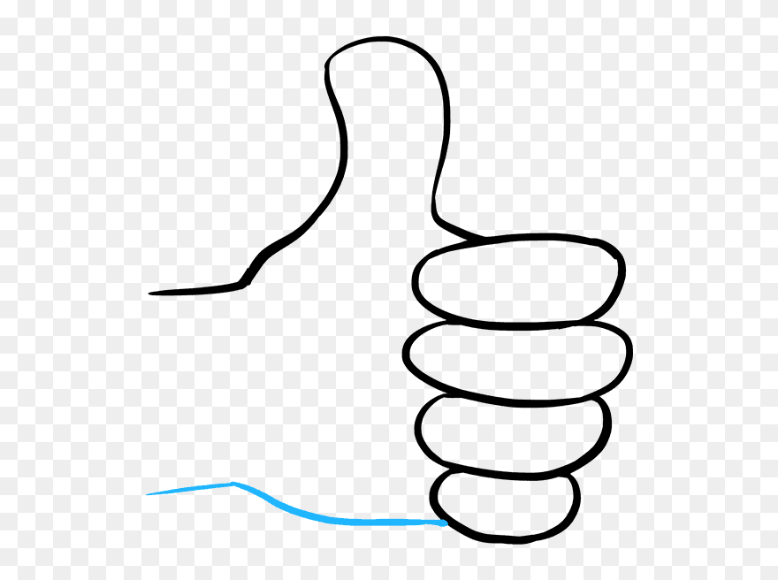 How To Draw Thumbs Up Sign - Thumbs Up Drawing Clipart