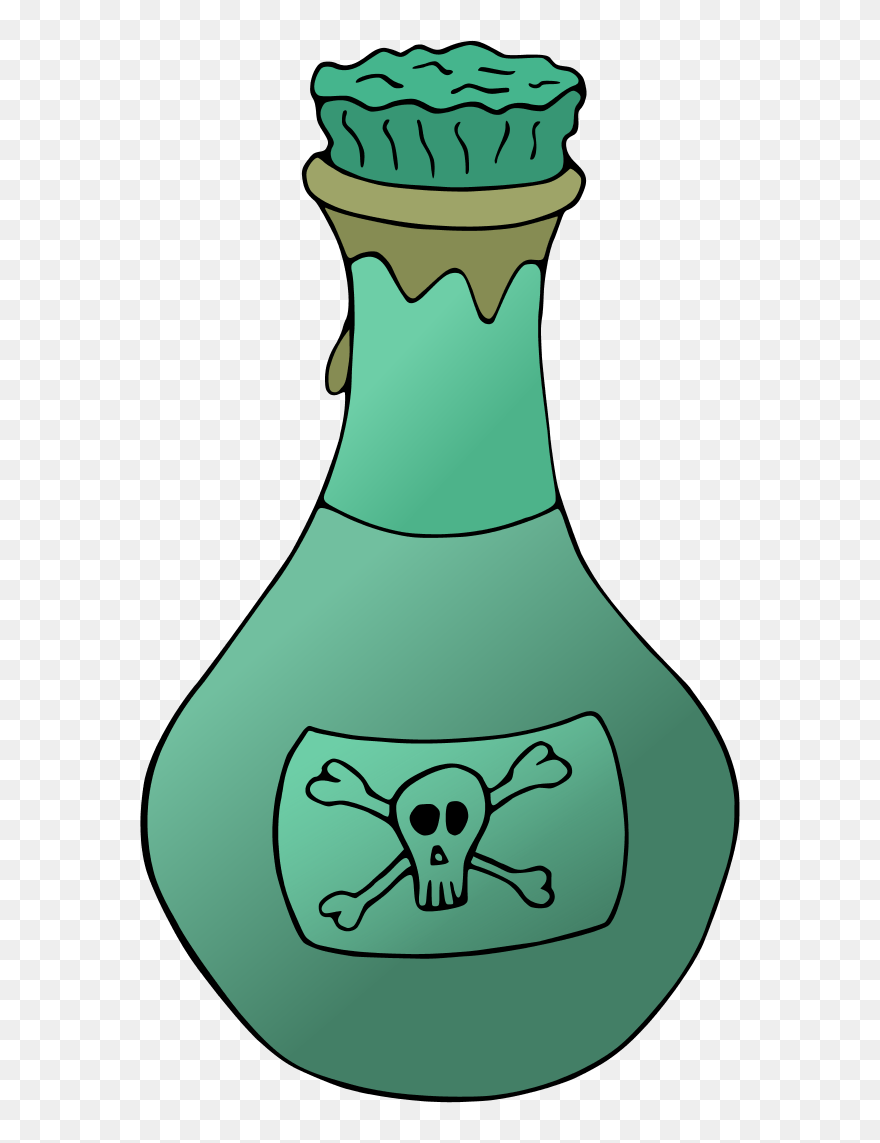 Poison With Skull Crossbones - Poison Clipart - Png Download