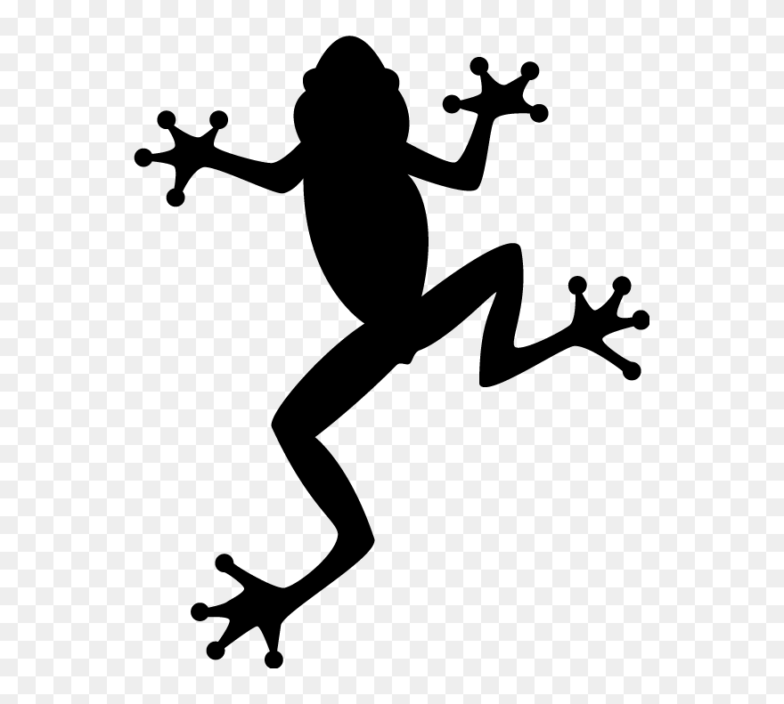 Download Australian Green Tree Frog Clip Art - Silhouette Tree Frog