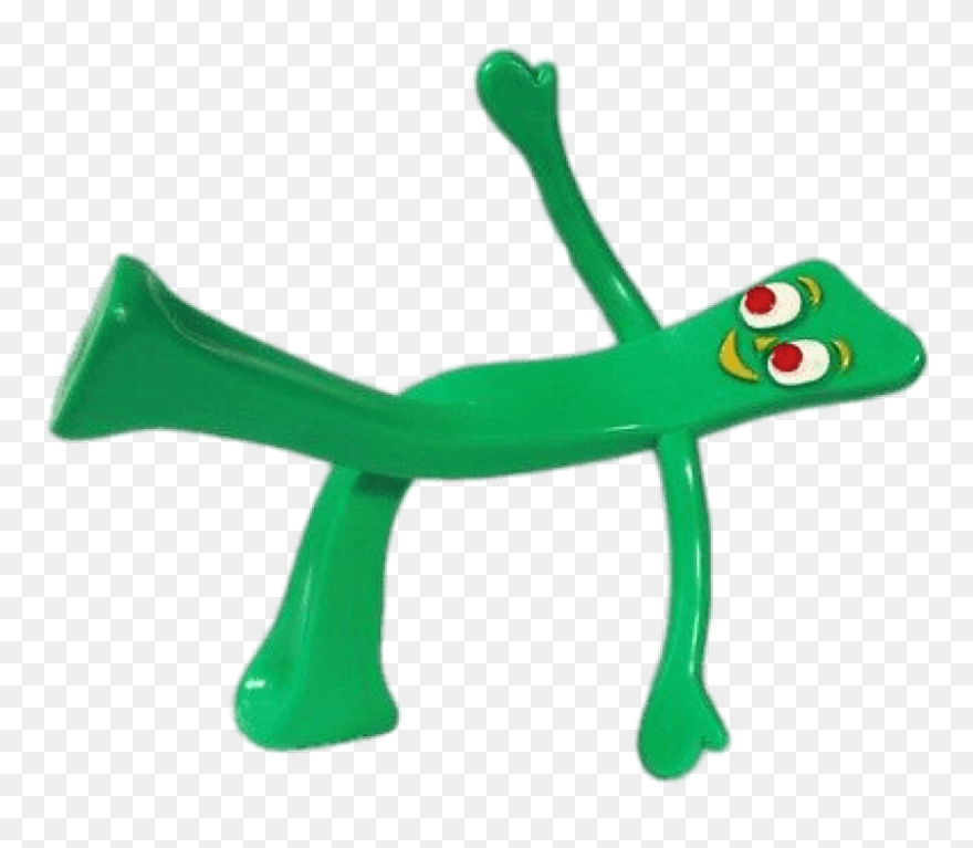 Free Png Download Gumby Holding One Leg Up Clipart - Gumby And Pokey