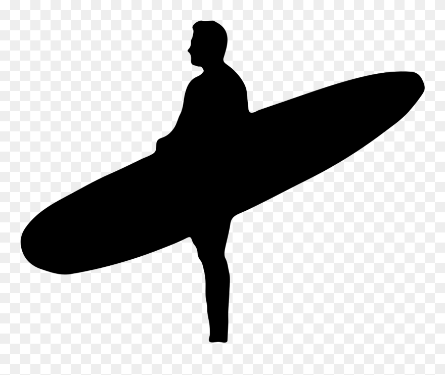 Surfer Silhouette Png Clipart