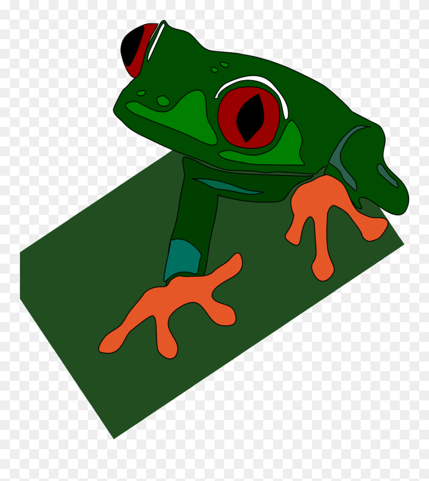 Green Dart Frog Clipart - Png Download