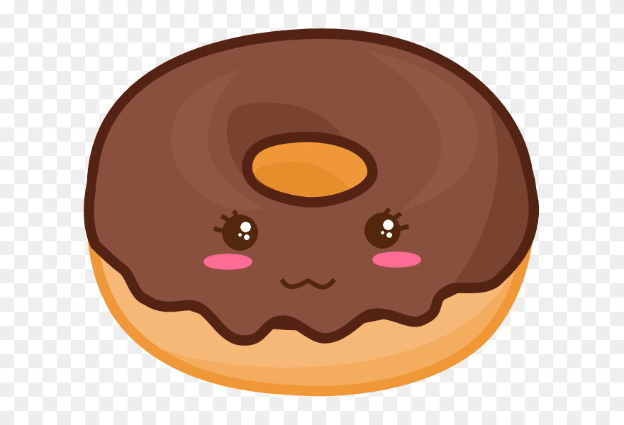 Dibujos De Donuts Kawaii - Kawaii Donut Transparent Clipart