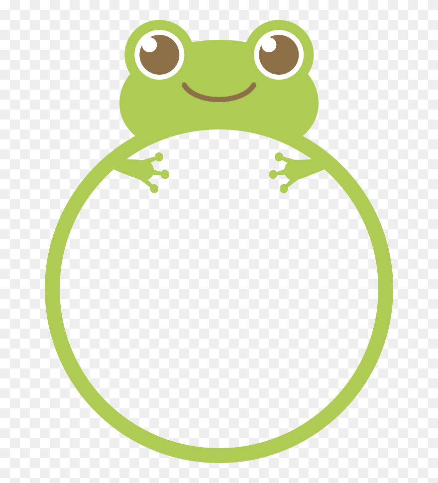 Transparent Frog Border Clipart - かわいい イラスト 無料 フレーム - Png Download