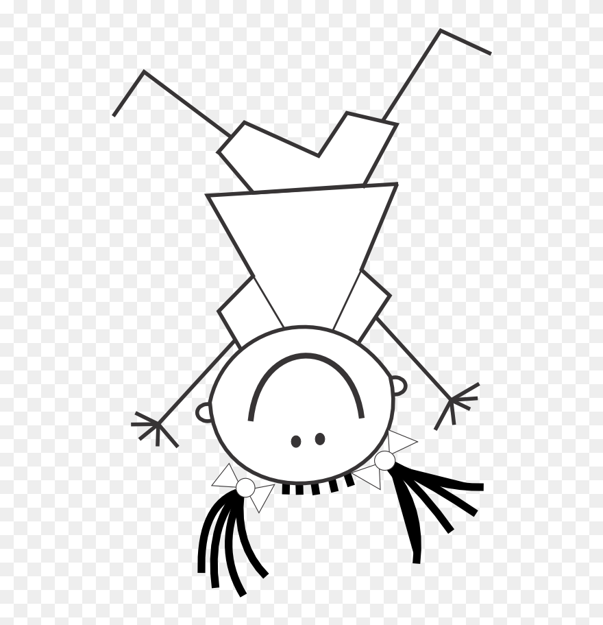 Clipartist Net Gustavorezende Kids Black White Line - Stick Figure Kids Clipart Png Transparent Png