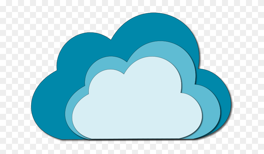 Shaded Clouds - Clipart Clouds - Png Download