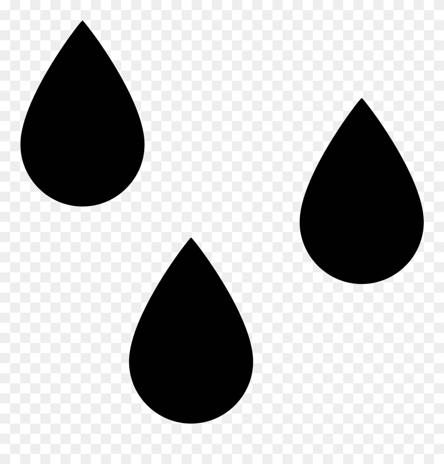 Water Drops Black Png Clipart