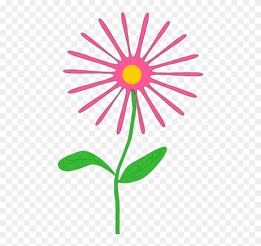 Pink,plant,flora - April Flowers Clip Art - Png Download