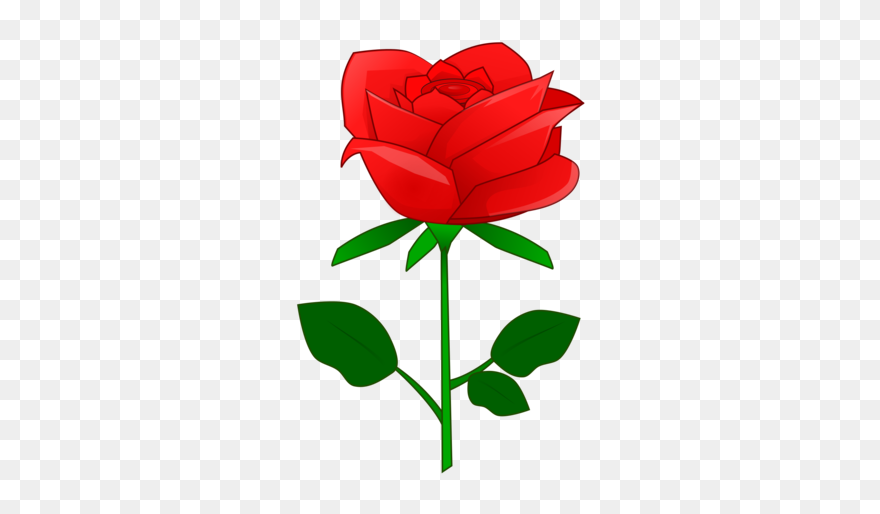 Red Rose Flower Clipart - Png Download