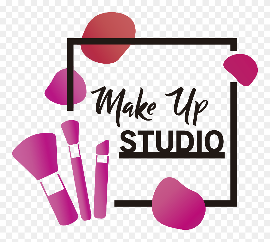 Makeup Artist Wall Decor - Makeup Studio Logo Design Clipart