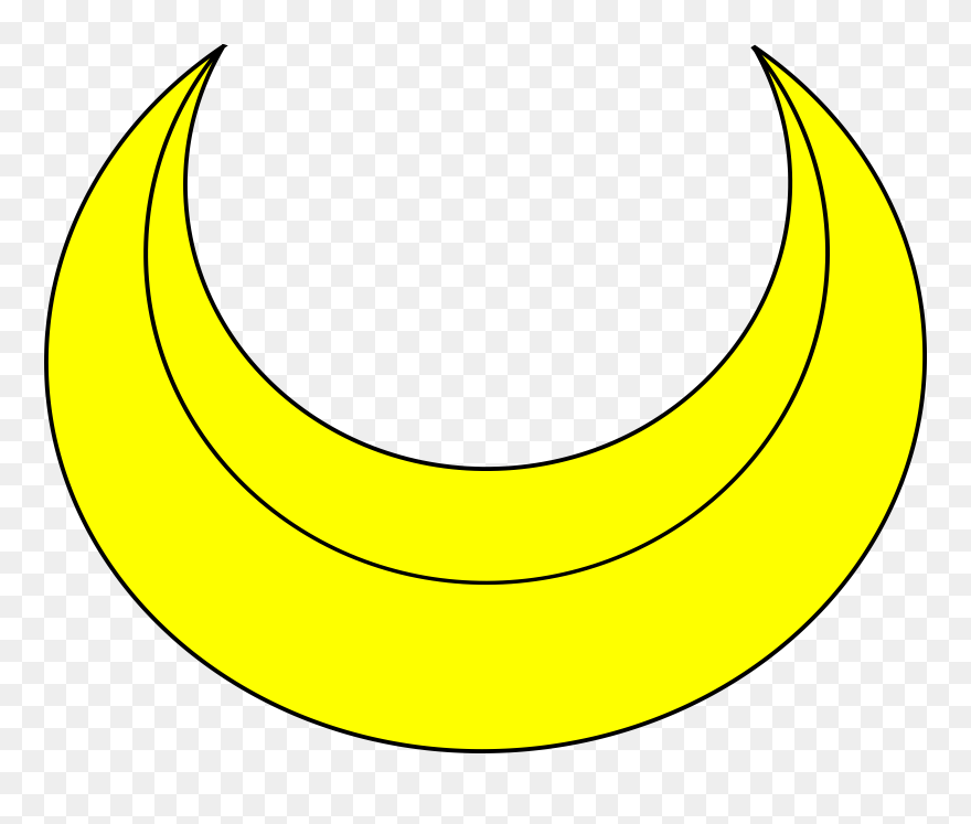 Crescent Heraldry Moon Clip Art - Contoh Gambar Bulan Sabit - Png Download