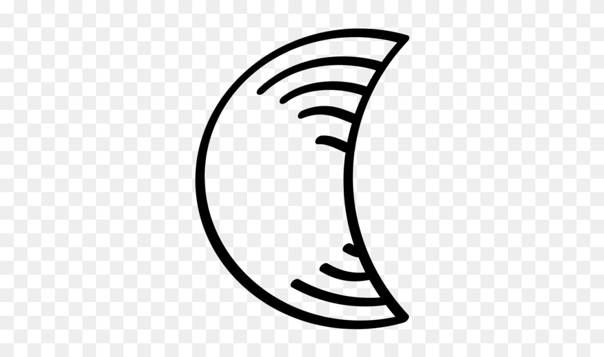 Computer Icons Moon Drawing Inkscape Line Art Cc0 - Outlines Png Clipart