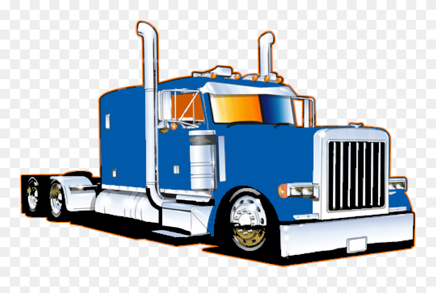 Trucking Vector 10 Wheeler Truck Clip Art Free Download - Peterbilt Trucks Png Transparent Png