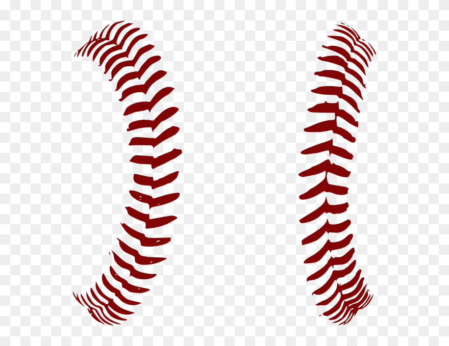 Baseball Softball Lace Clip Art - Softball Laces Vector - Png Download