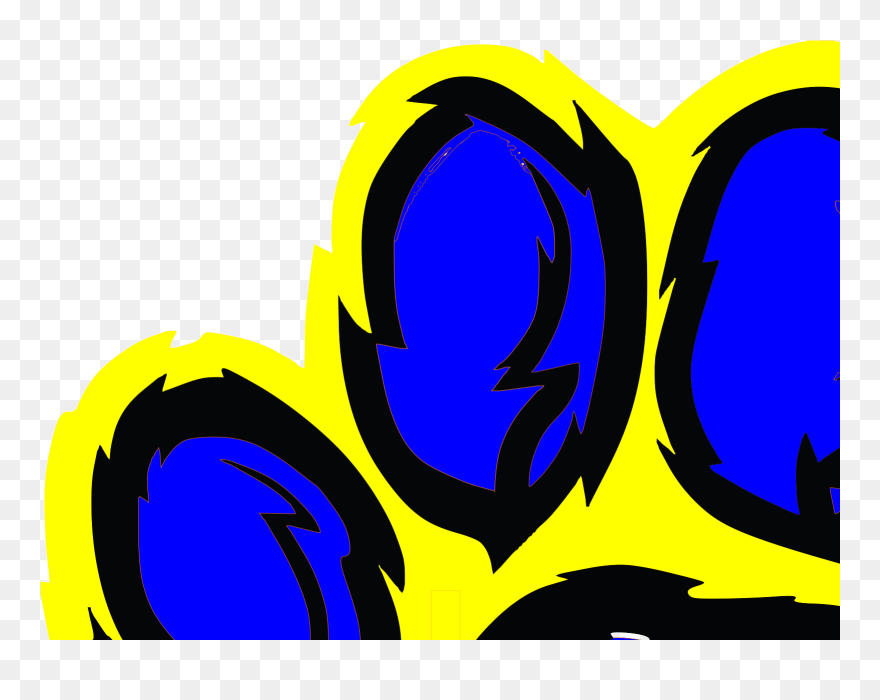 Blue Tiger Paws Clipart - Png Download
