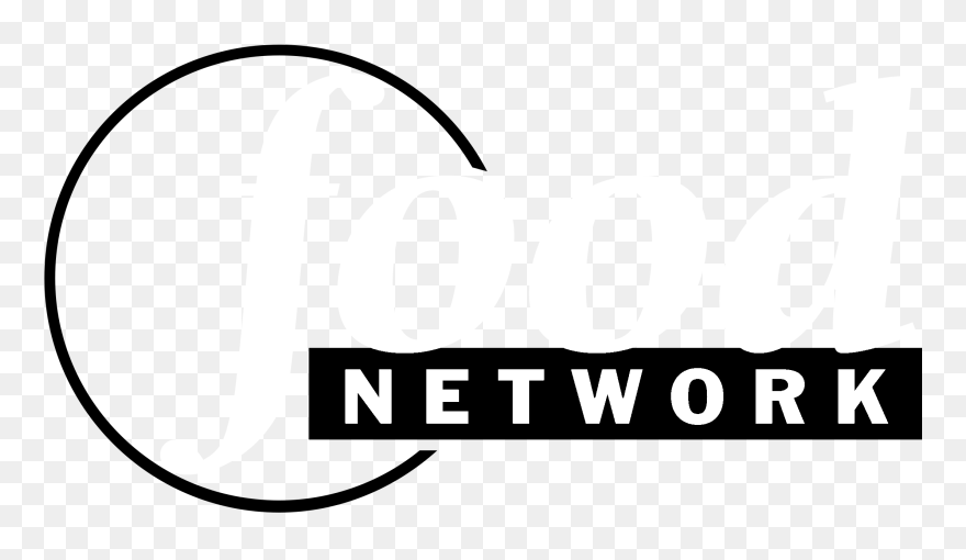 Food Network Logo Black And White Circle - Food Network Clipart