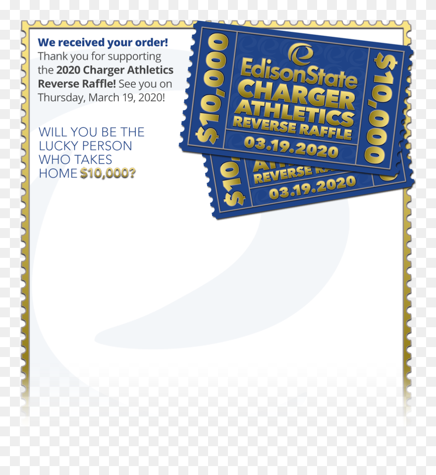 Charger Reverse Raffle Clipart