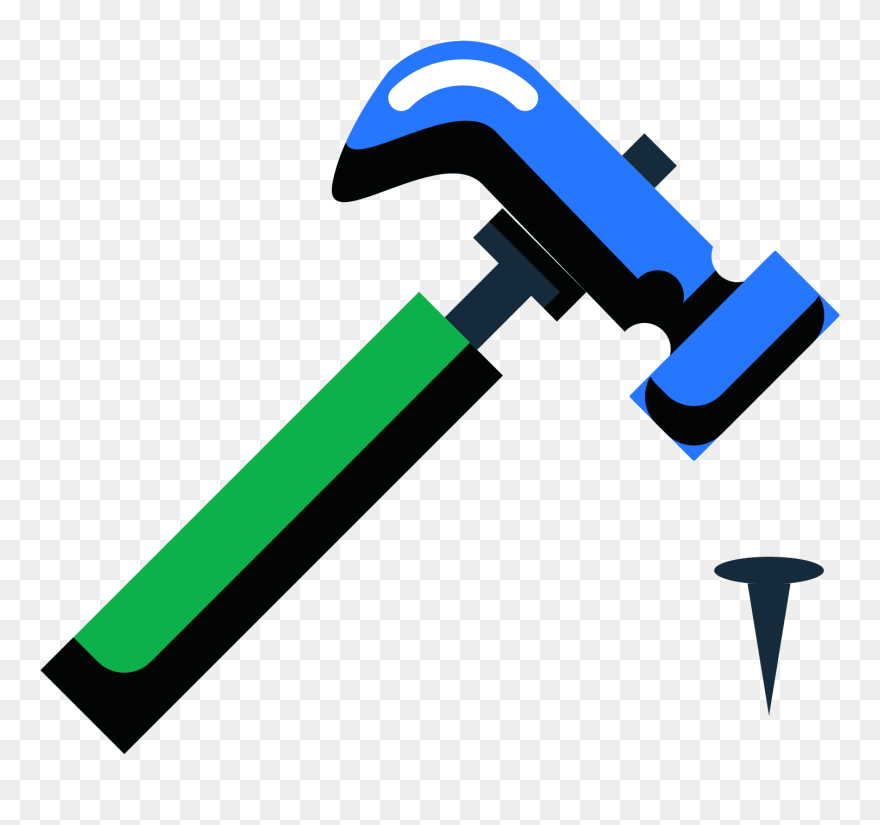 Hammer Tool Nail Clip Art - Clip Art - Png Download