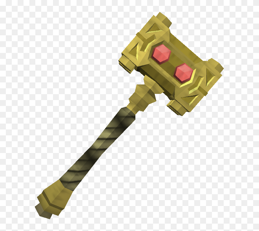 The Runescape Wiki - Hammer Golden Png Clipart