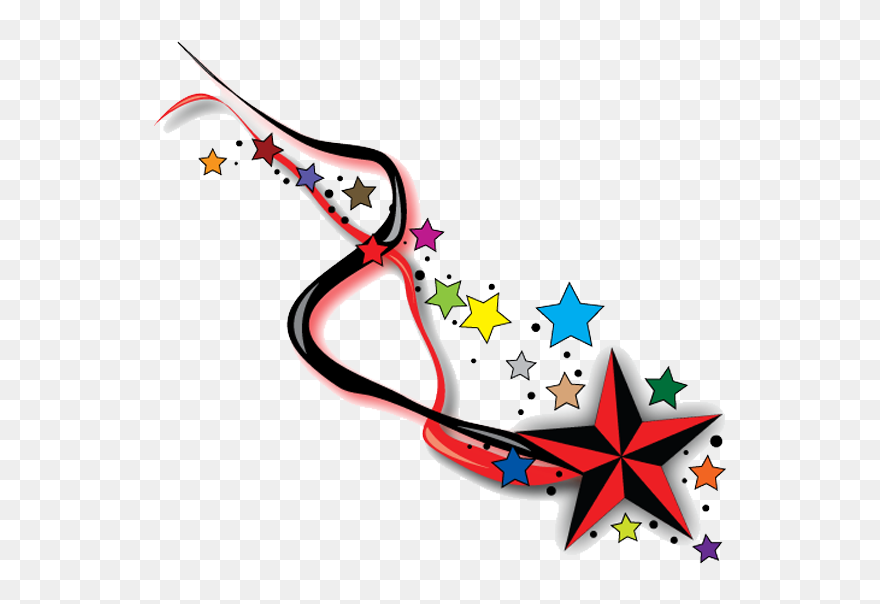 Shooting Star Clipart All Star - Star Tattoo Designs Png Transparent Png
