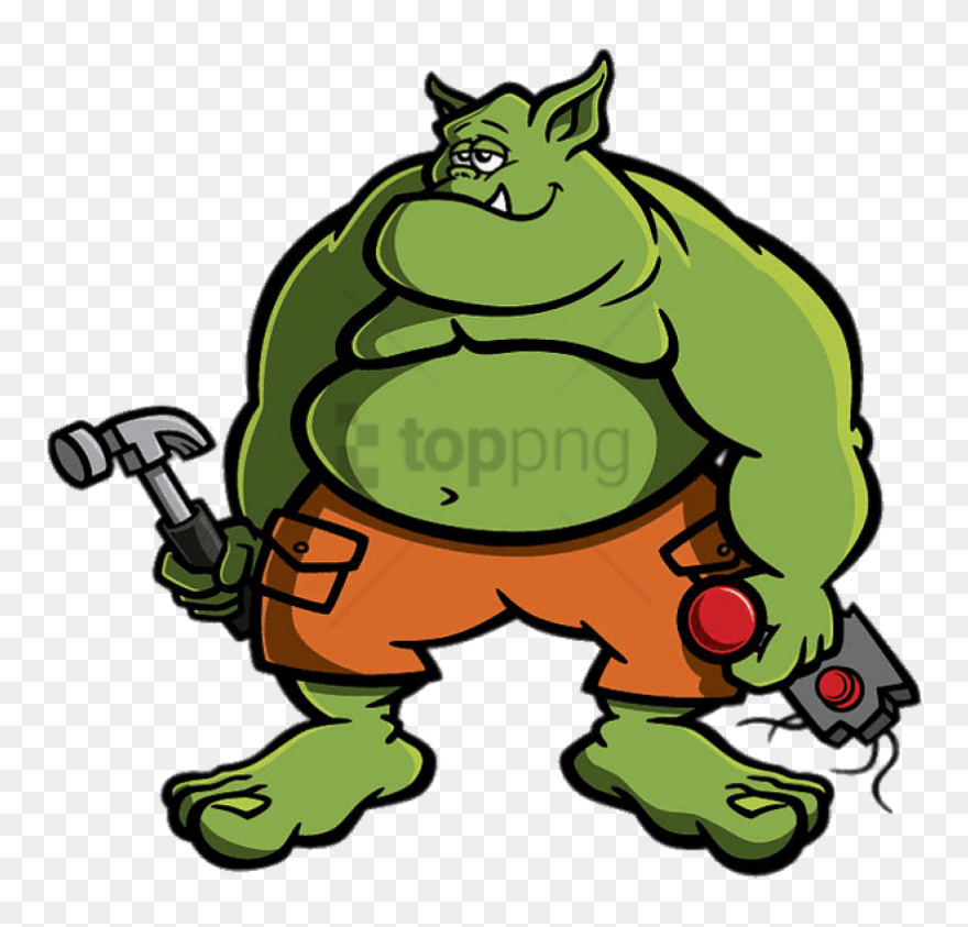 Free Png Ogre With Hammer Png Image With Transparent - Clipart Ogre