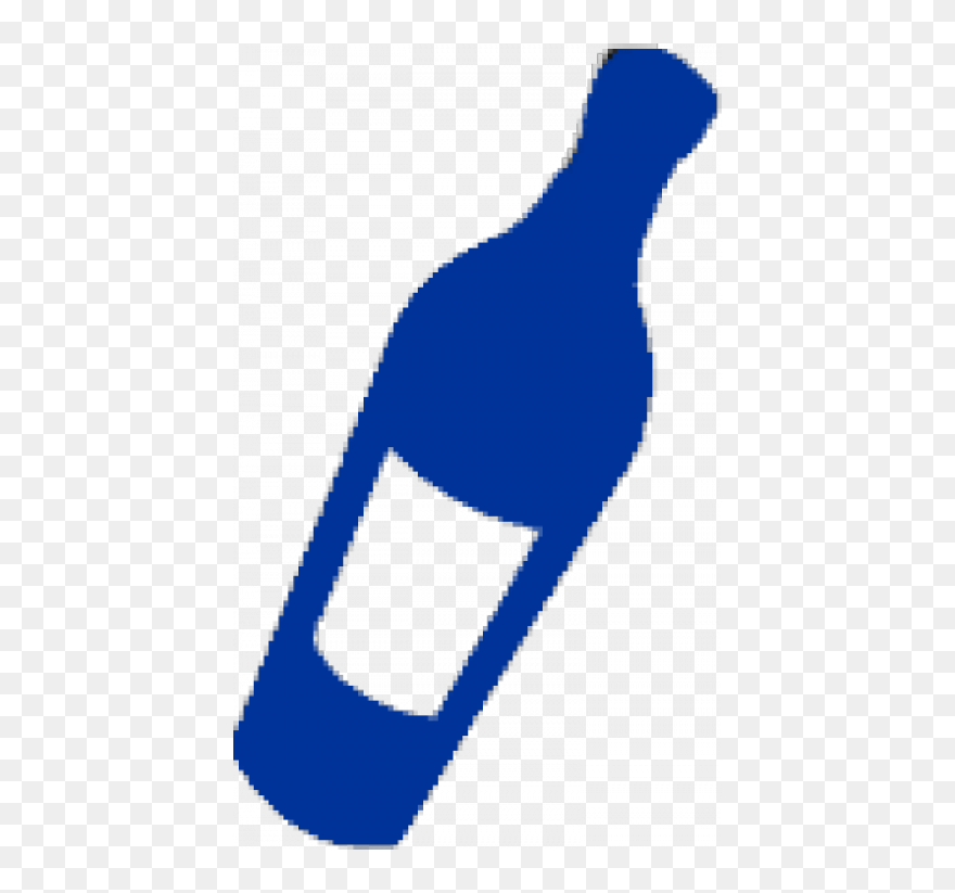 Wine Bottle Clipart Blue Svg Royalty Free Library Blue - Wine Bottle Clip Art - Png Download
