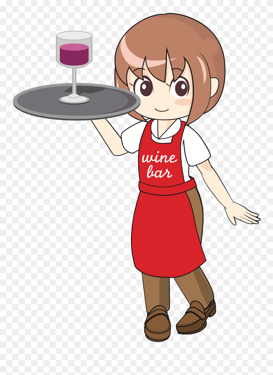 Girl In Apron Clipart - Png Download