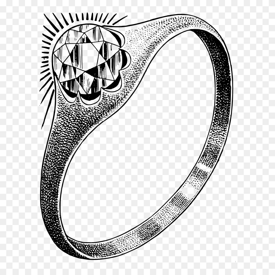Photography - Clipart Ring Black And White - Png Download