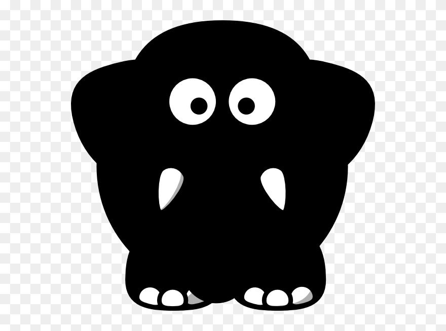 Seeing Pink Elephants Clip Art - Cartoon Animal Clipart - Png Download