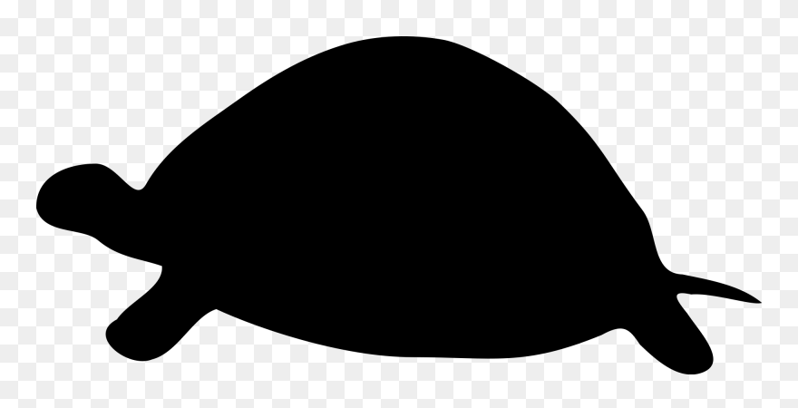 Sea Turtle Silhouette Clip Art - Turtle Svg - Png Download