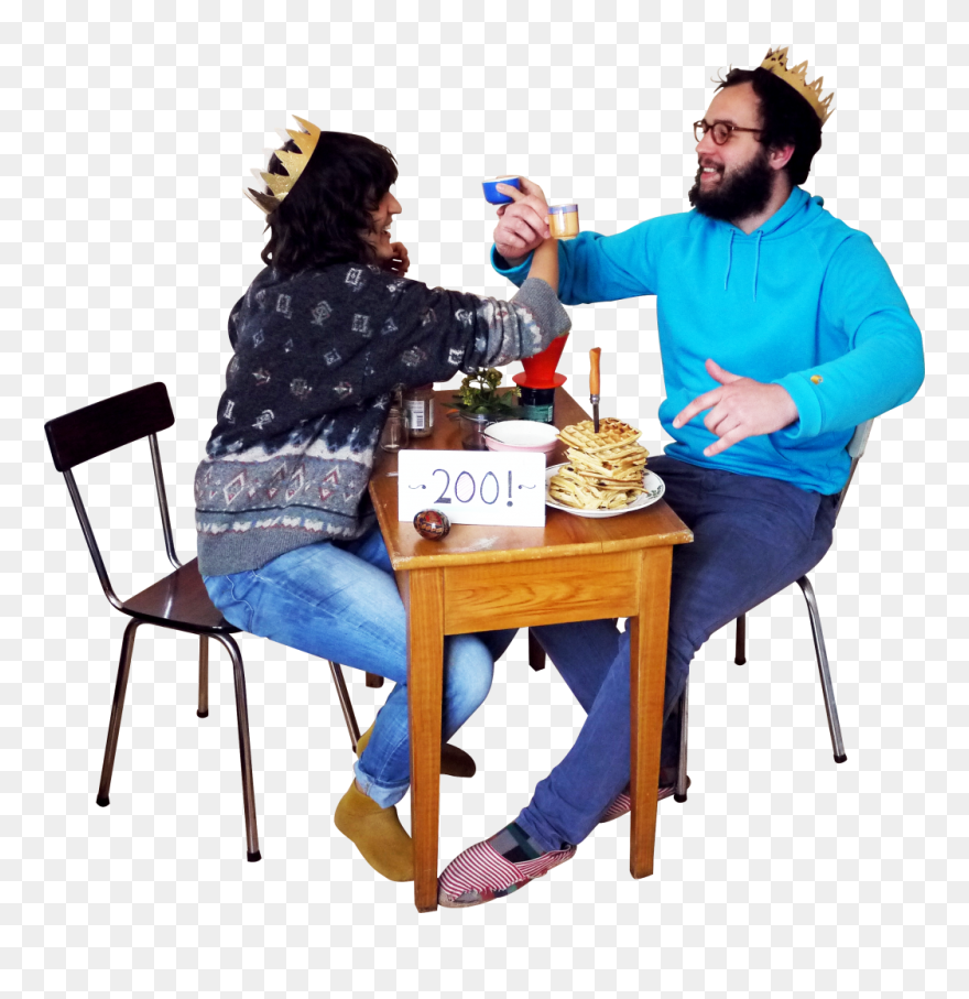 People Eating Png - People Sitting At Tables Png Clipart