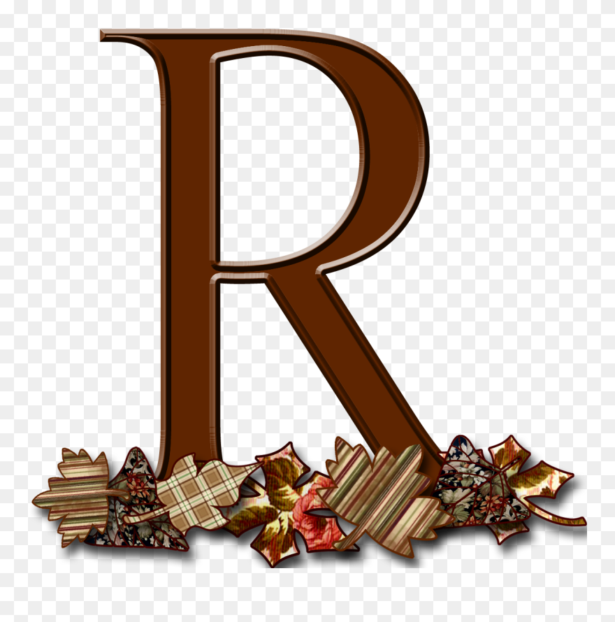 Letter R In Thanksgiving Font Clipart