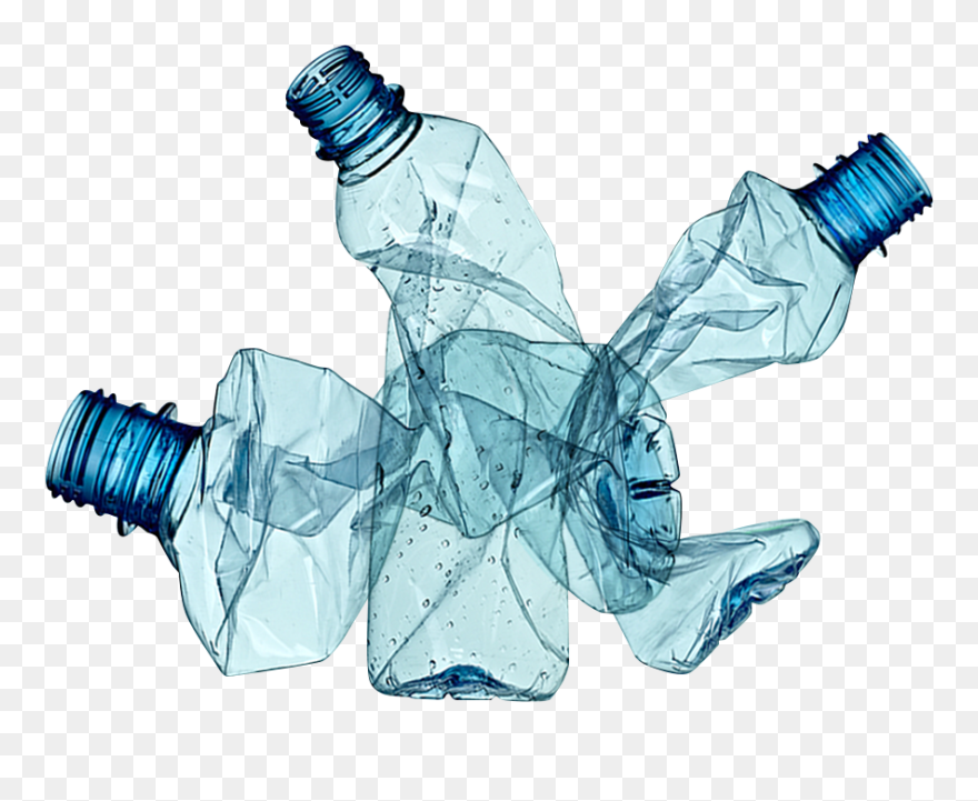 Transparent Reusable Water Bottle Clipart - Single Use Plastic Png