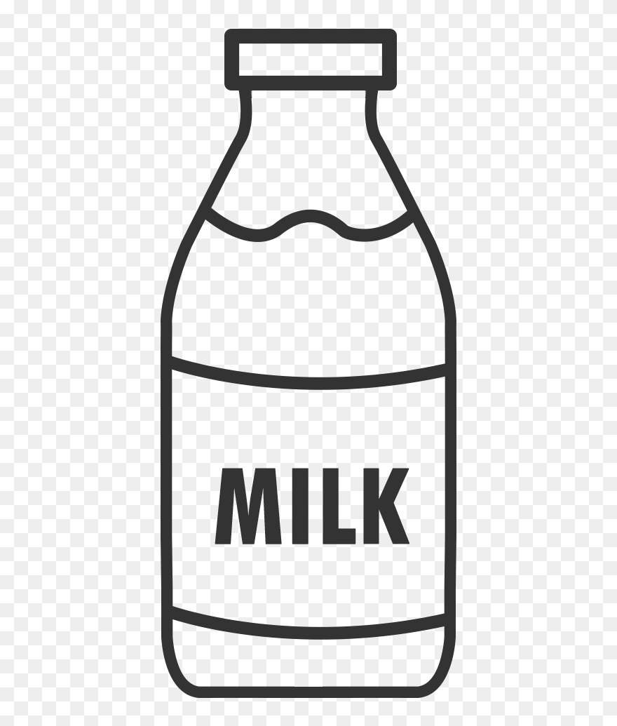 Transparent Salt Clipart - Kolay Süt Şişesi Çizimi - Png Download