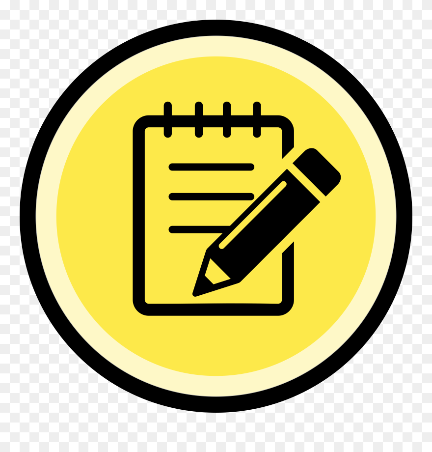 Contact Us Clip Arts - Notepad And Pen Clipart - Png Download