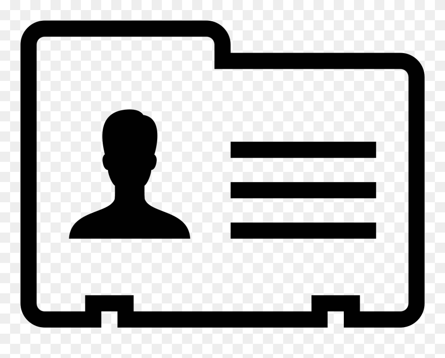 Contact Card Icon Clipart