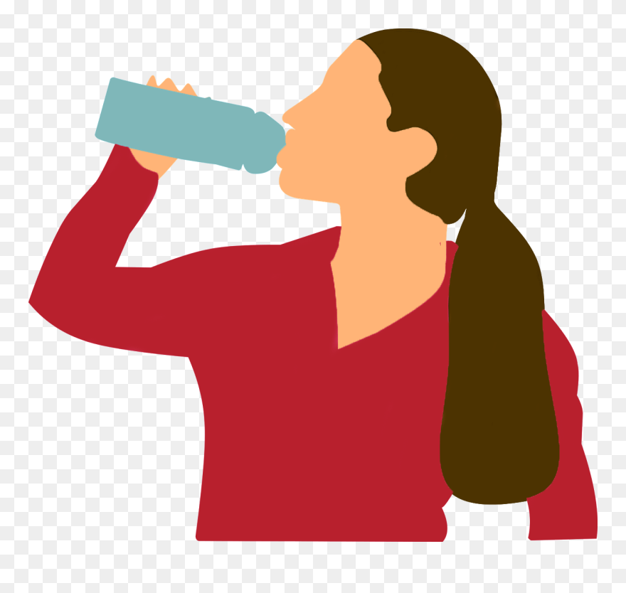 Drinking Water Free Vector Clipart