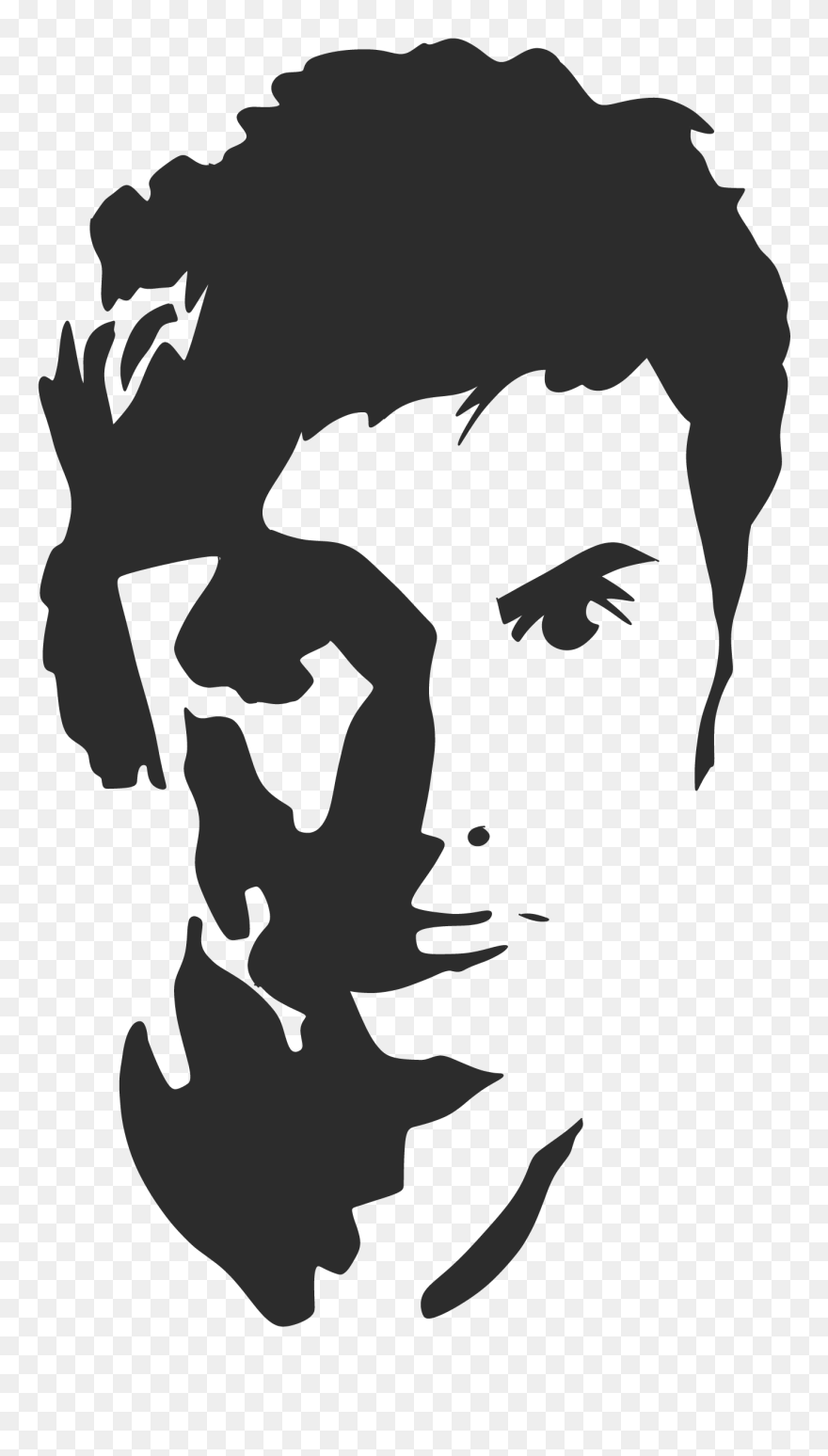 David Tennant Tenth Doctor Doctor Who Silhouette Stencil - Free David Tennant Doctor Who Silhouette Clipart