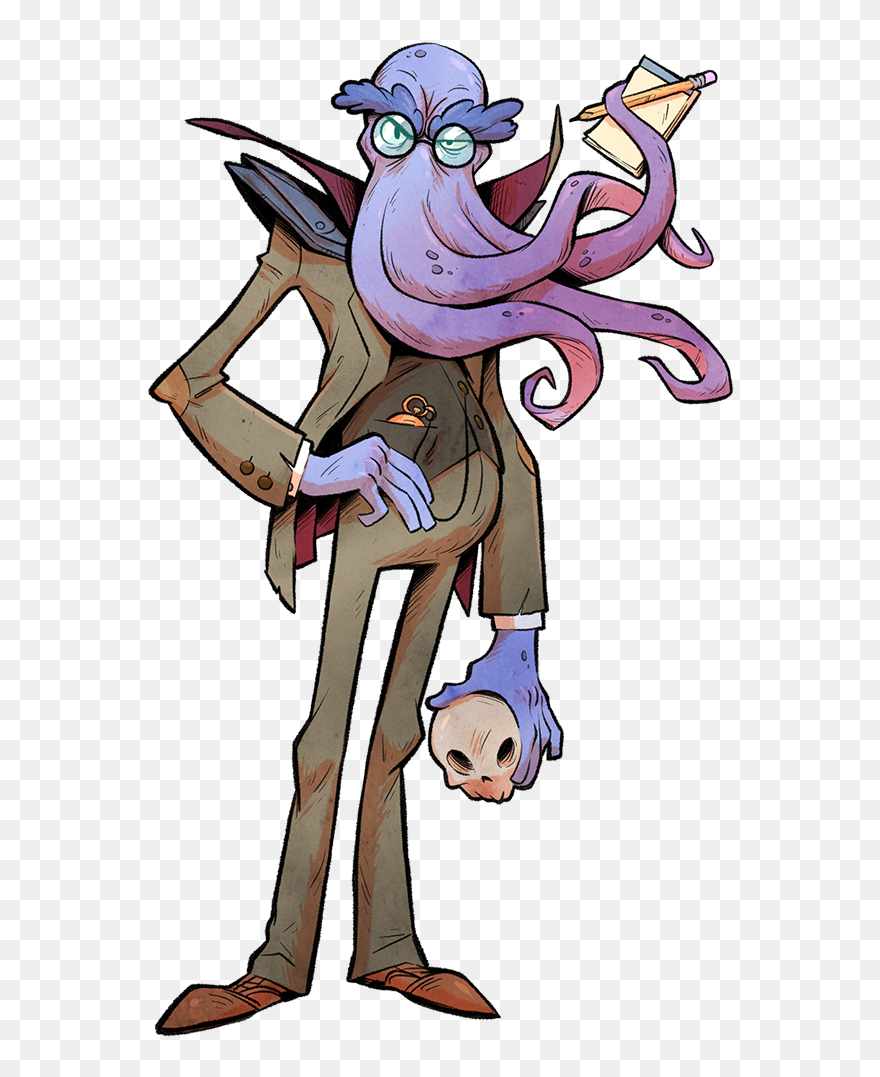 Dr - Tentaculous - Mind Flayer Wizard 5e Clipart