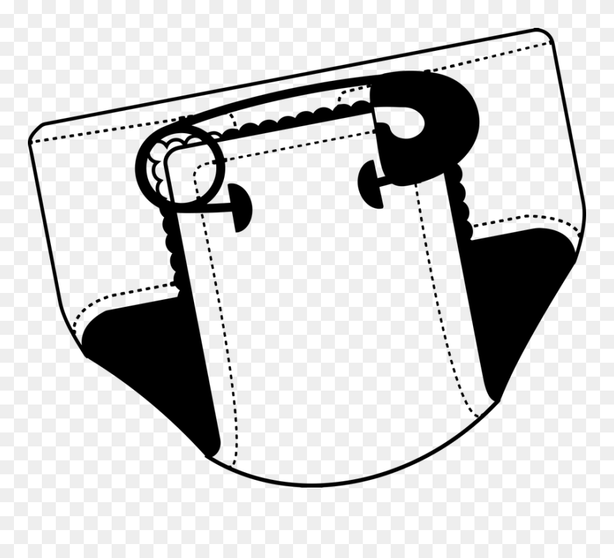 Baby Diaper Pin Safety - Desenho Fralda De Bebe Png Clipart